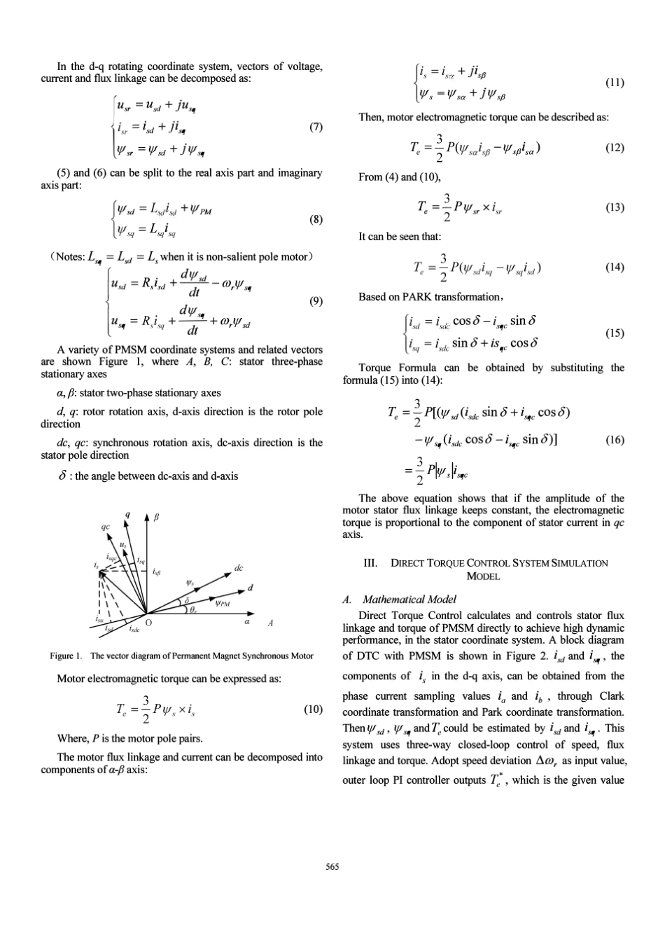 永磁同步电机的直接转矩控制(英文)外文翻译_第2页