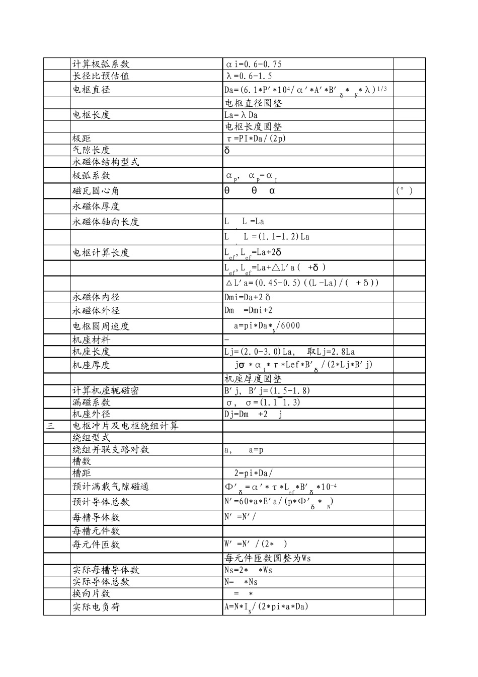 永磁直流电机电磁设计算例_第2页