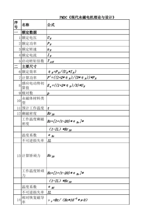永磁直流电机设计