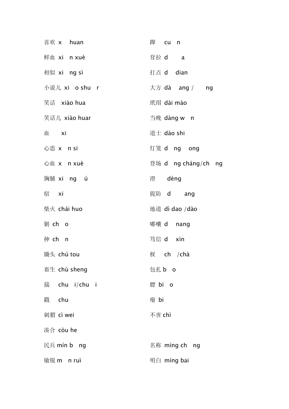 汇总易读错的字词_第3页