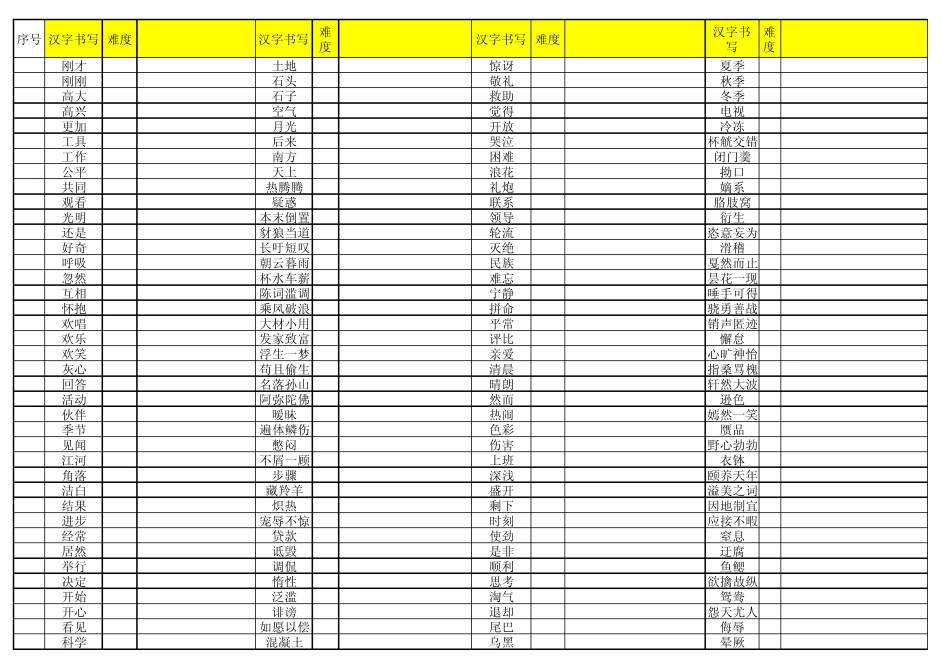 汉字听写大赛参考(难度19)_第3页