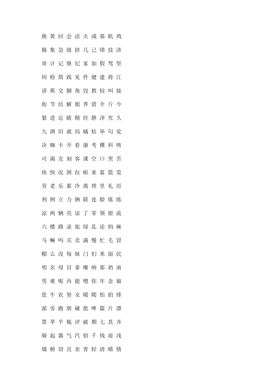 汉字等级大纲_第2页