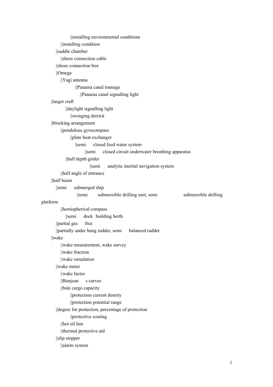 汉英船舶工程名词(1998版)_第2页