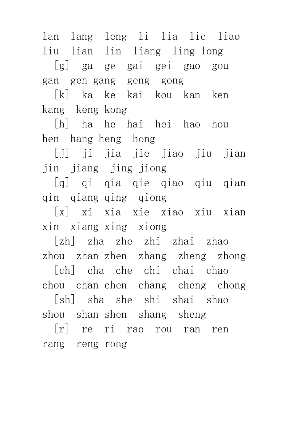 汉语拼音字母表及读法(图)_第3页