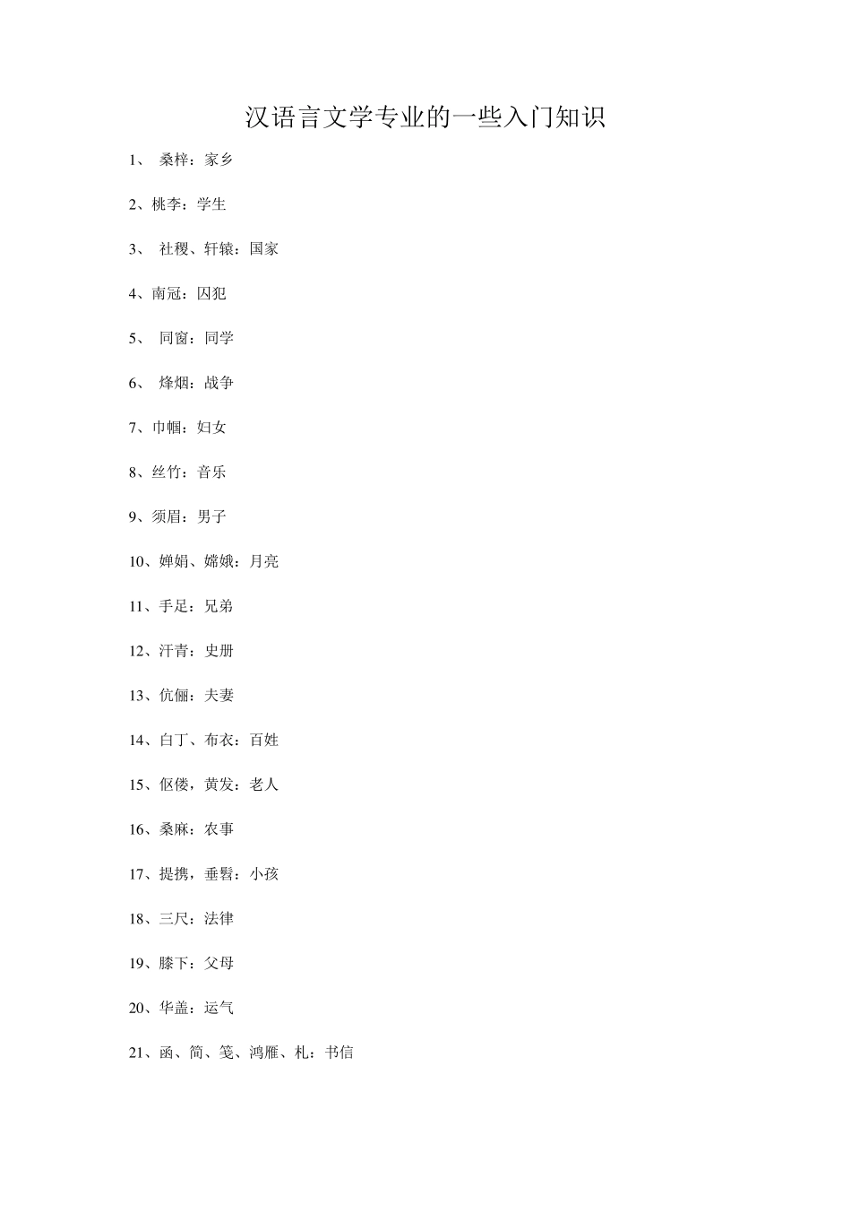 汉语言文学基础知识_第1页