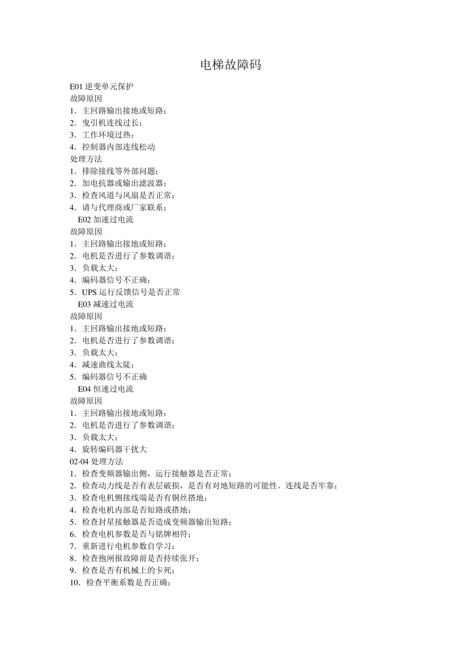 江南嘉捷故障码_第1页
