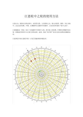 江恩轮中之轮的使用方法