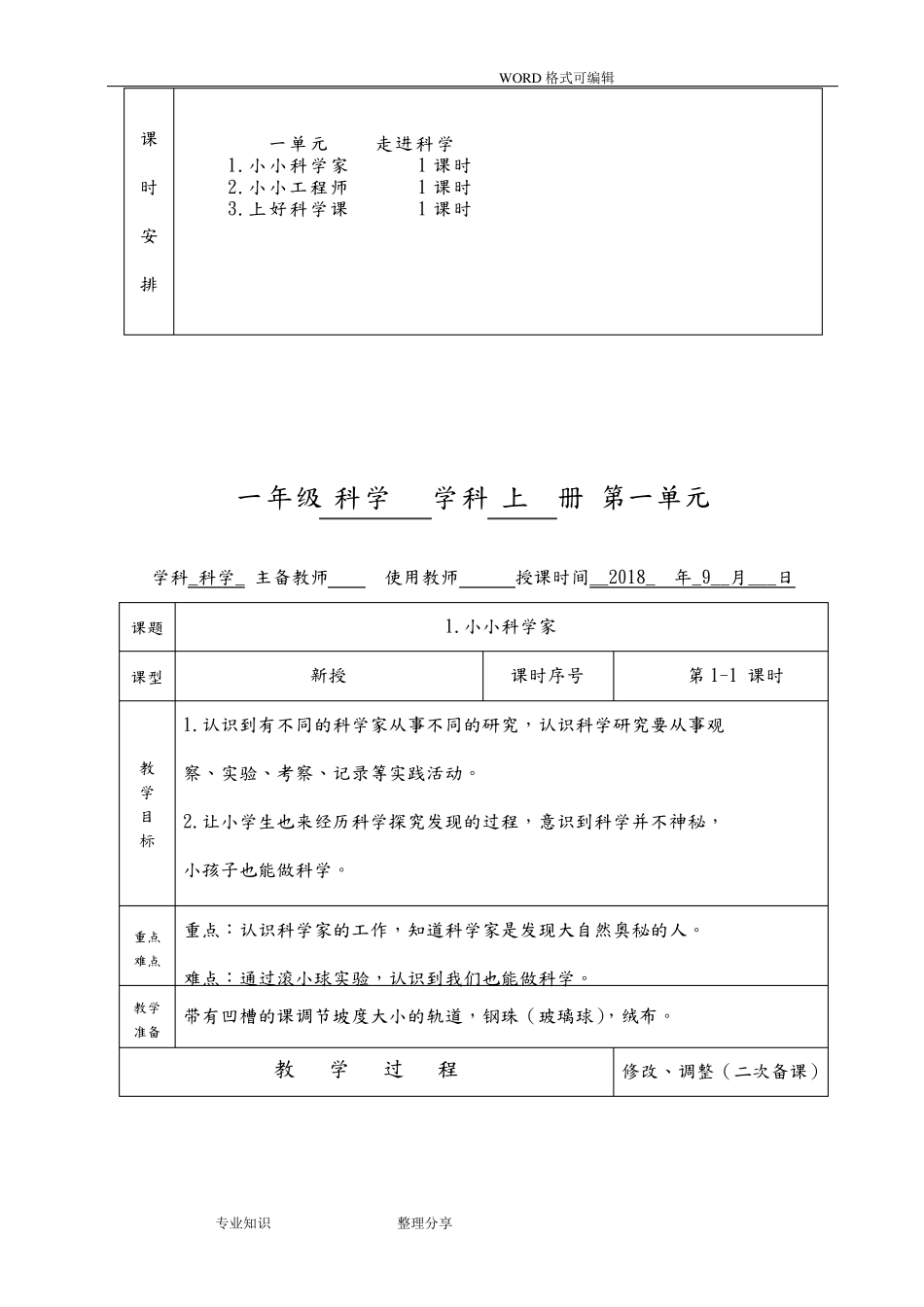 江苏凤凰教育出版社一年级(上册)科学_第3页