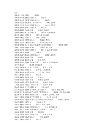 江苏安防企业大全