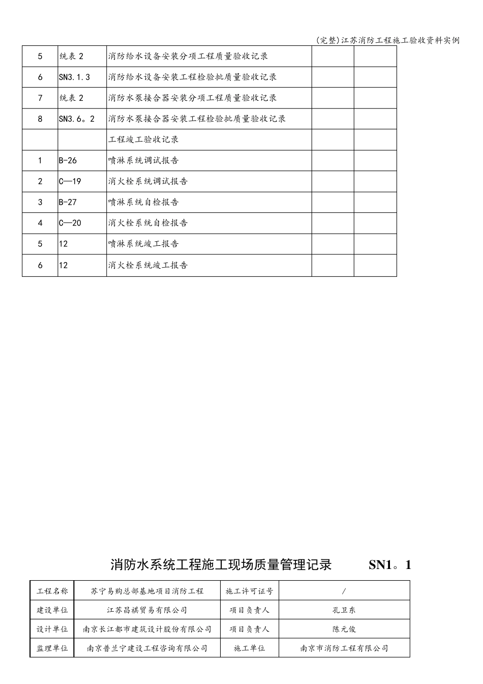 江苏消防工程施工验收资料实例_第2页