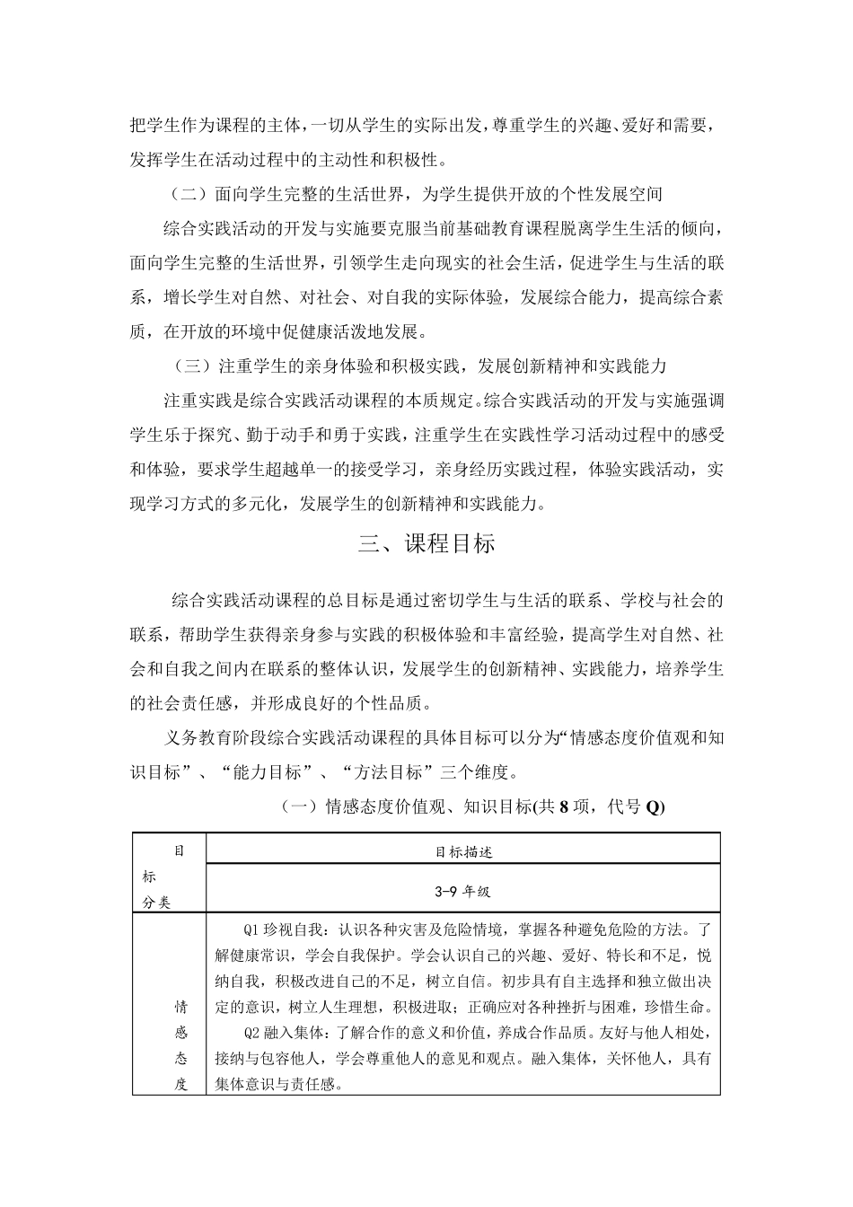 江苏省义务教育综合实践活动课程纲要_第3页