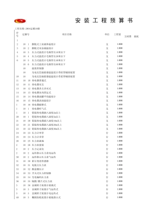 江苏省安装工程计价表(2004版)