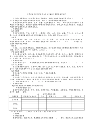 江苏省建设项目环境影响报告书编制主要图表规范说明