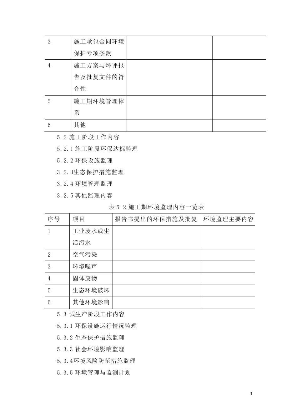 江苏省建设项目环境监理方案编写大纲_第3页
