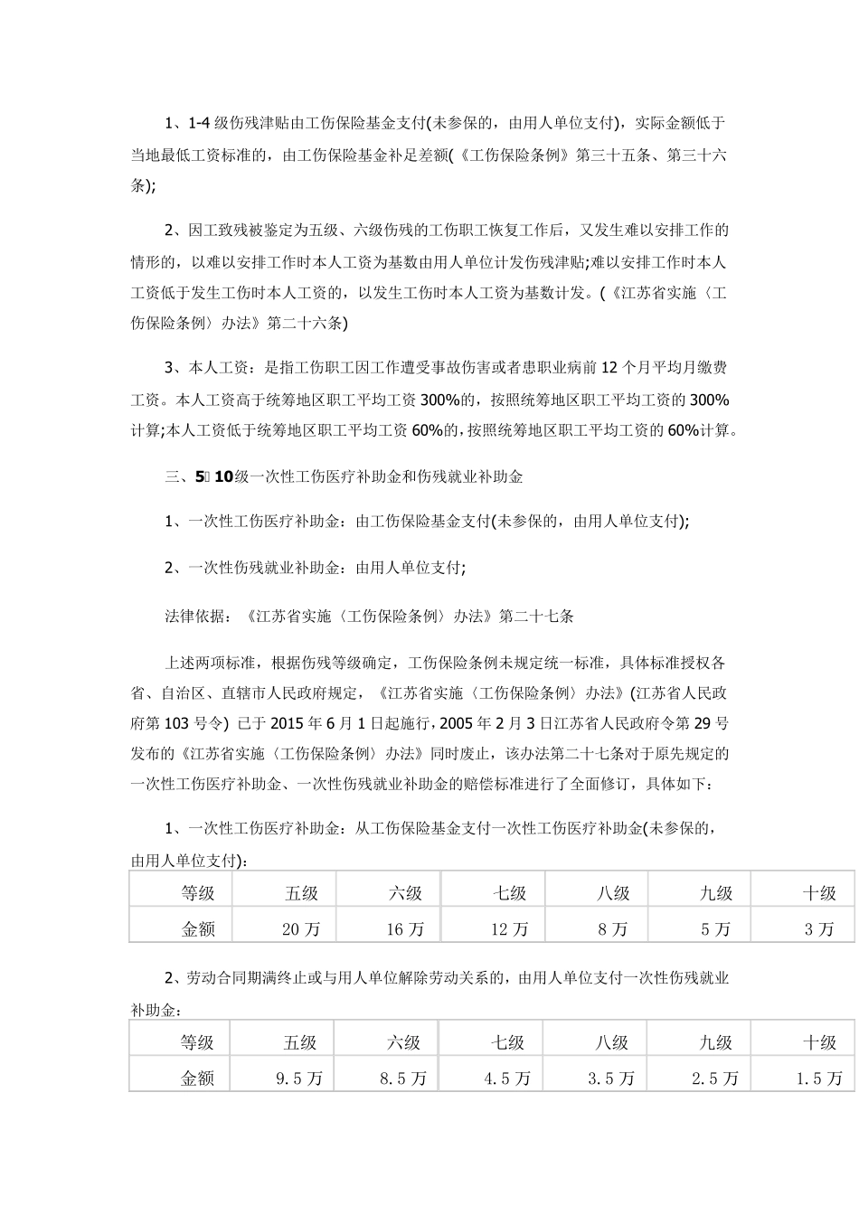 江苏省最新工伤工亡赔偿标准2018_第3页