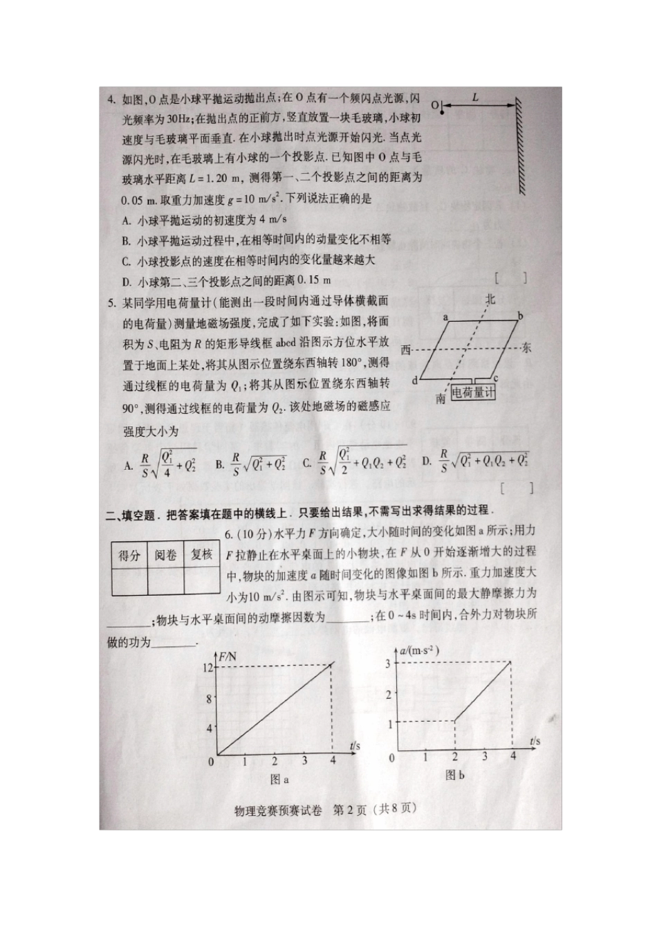 江苏省第32届全国中学生物理竞赛预赛试卷_第2页