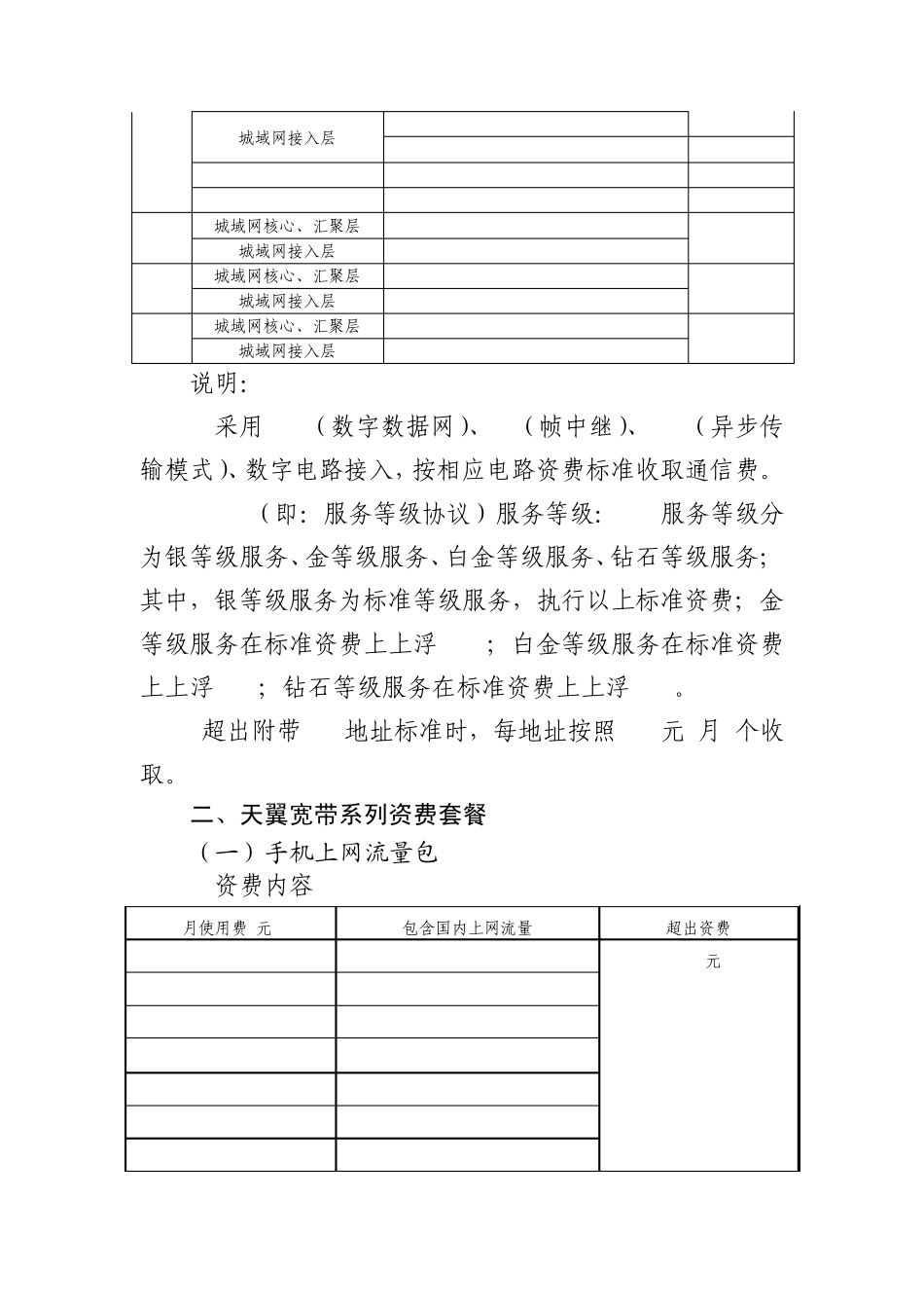 江西电信增值业务资费标准_第2页
