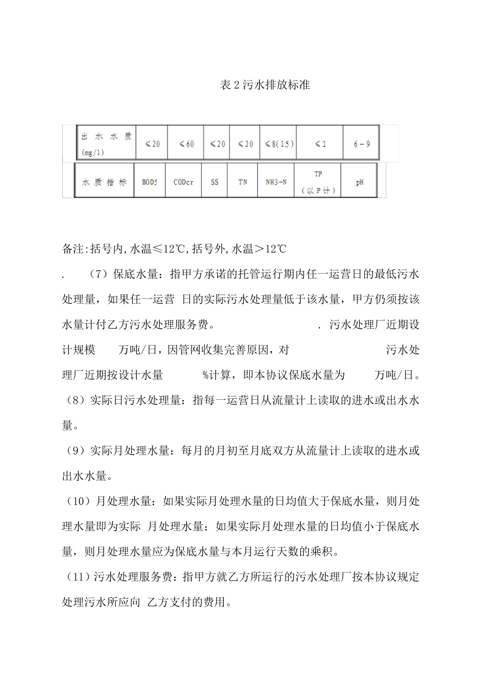 污水处理厂运营合同书_第3页