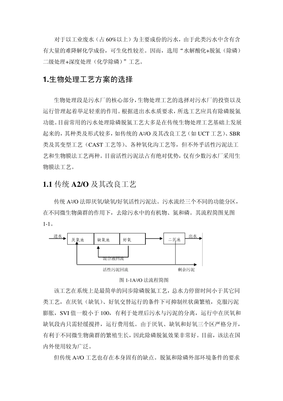 污水处理工艺的确定_第2页