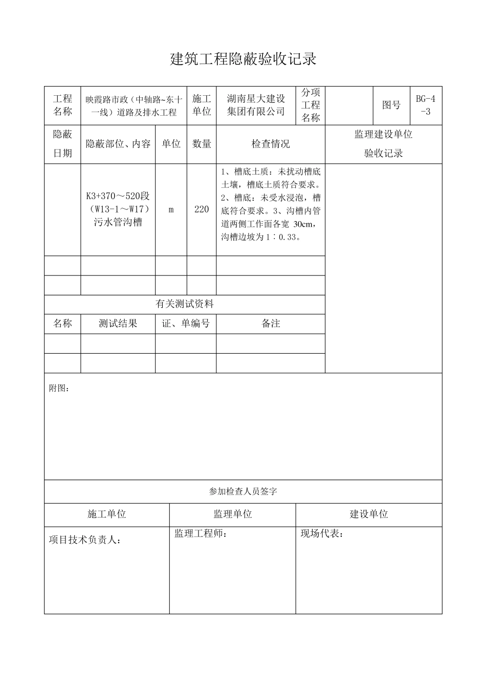 污水管隐蔽工程检查验收记录_第1页