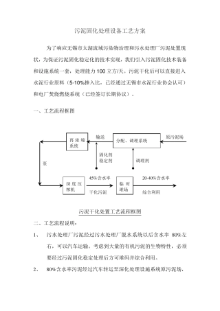 污泥固化处理设备工艺方案1.2