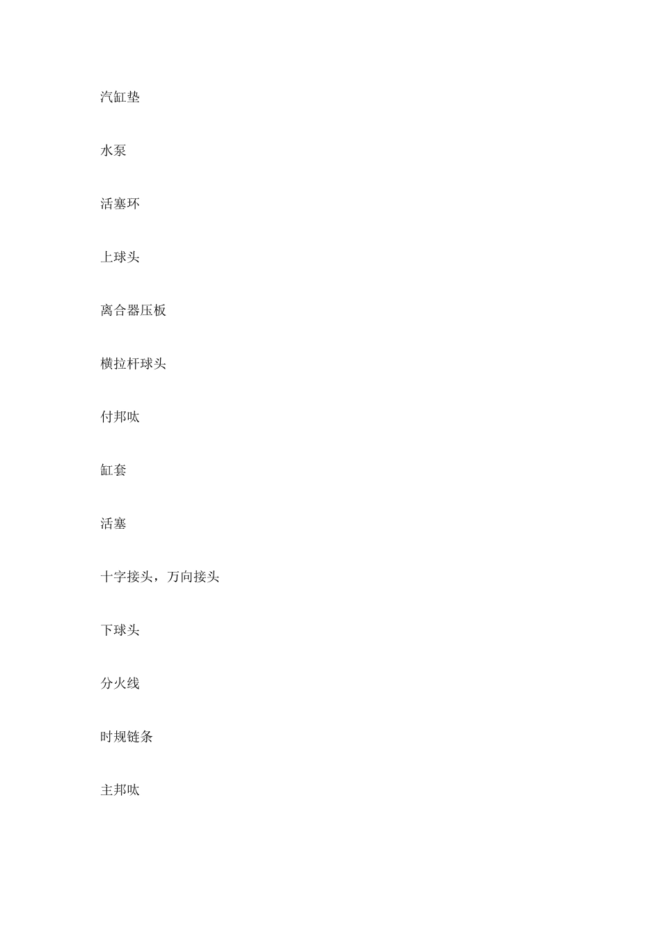 汽修中常见部件英文缩写_第2页