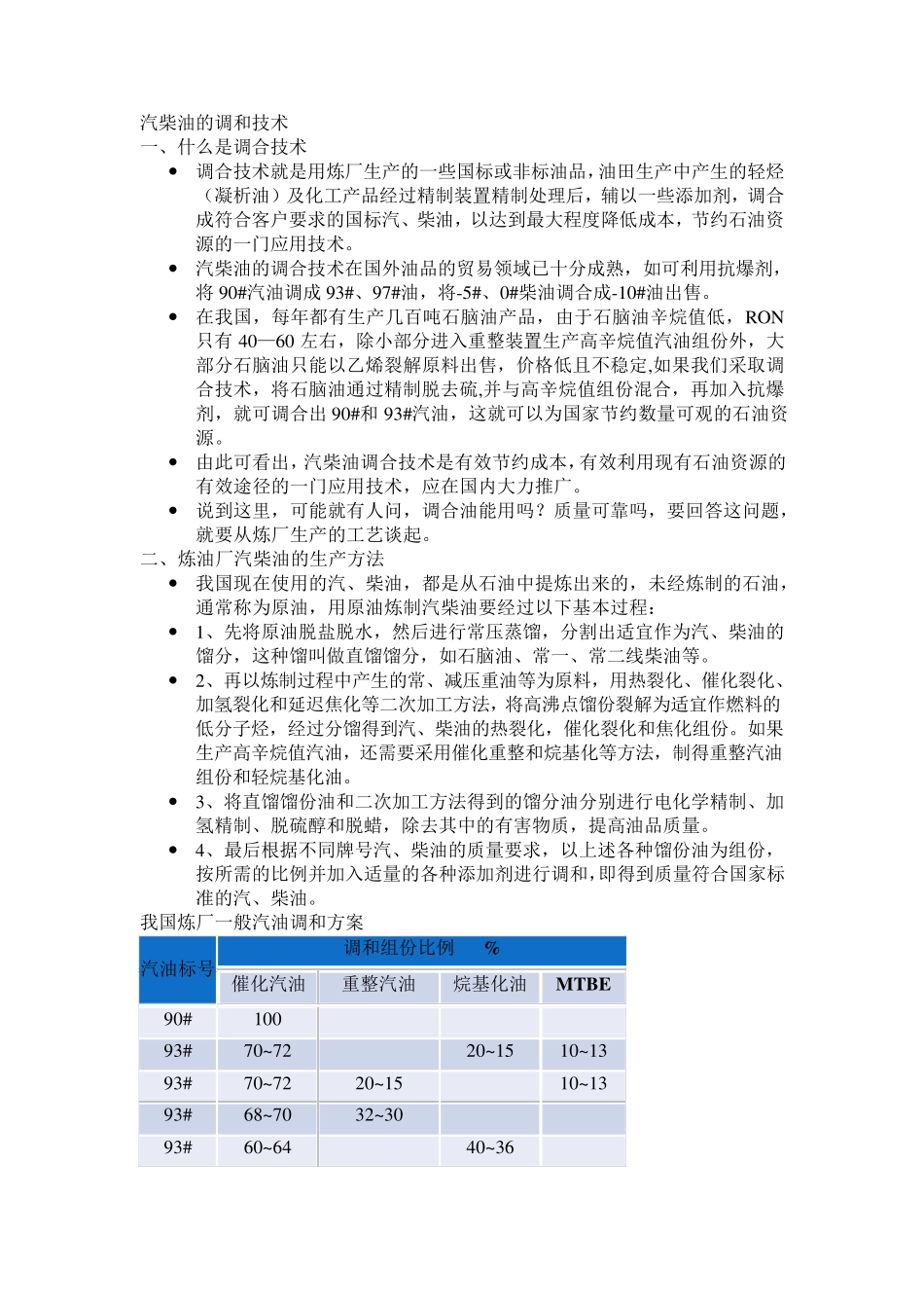 汽柴油的调和技术_第1页