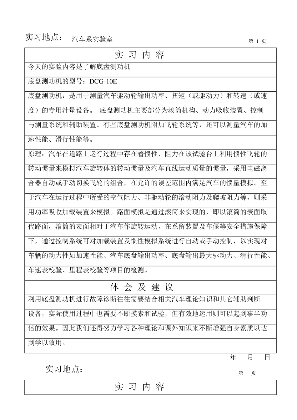 汽车专业实习日记_第2页