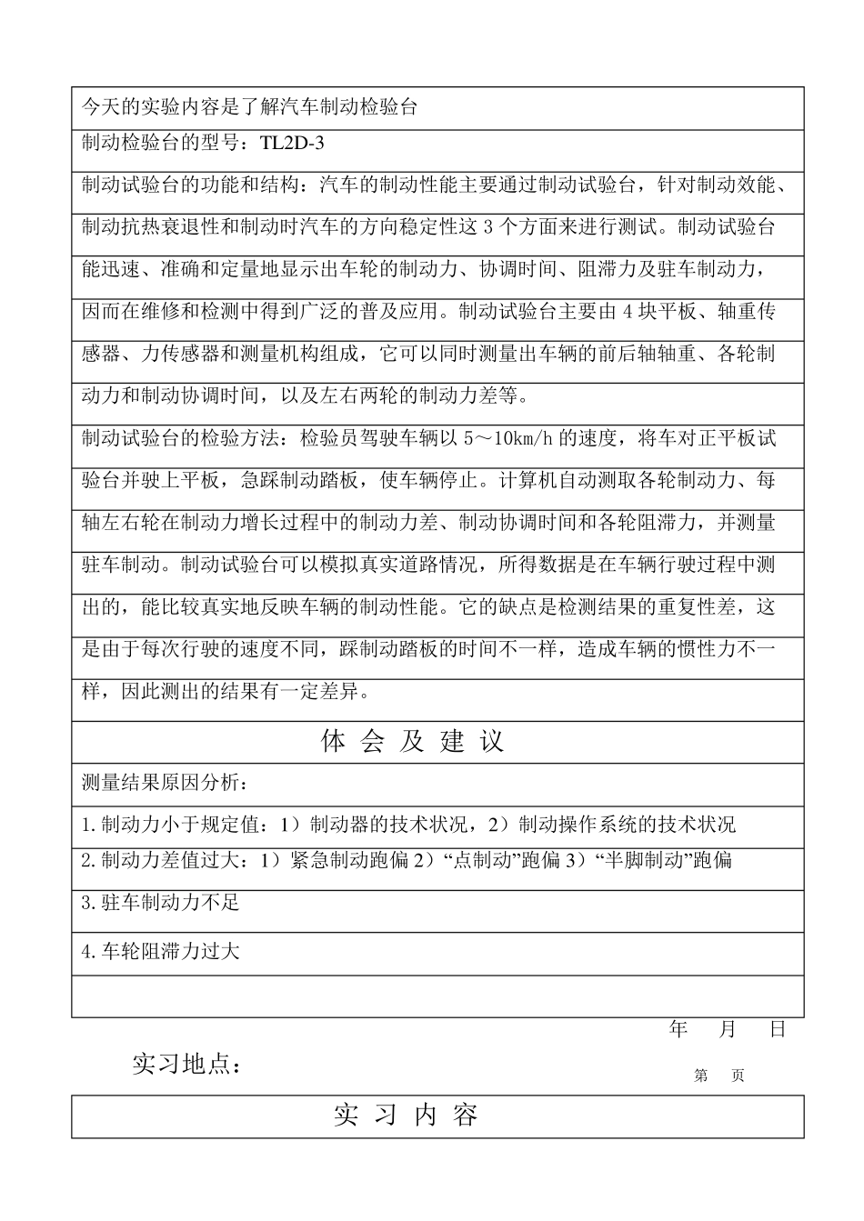 汽车专业实习日记_第3页