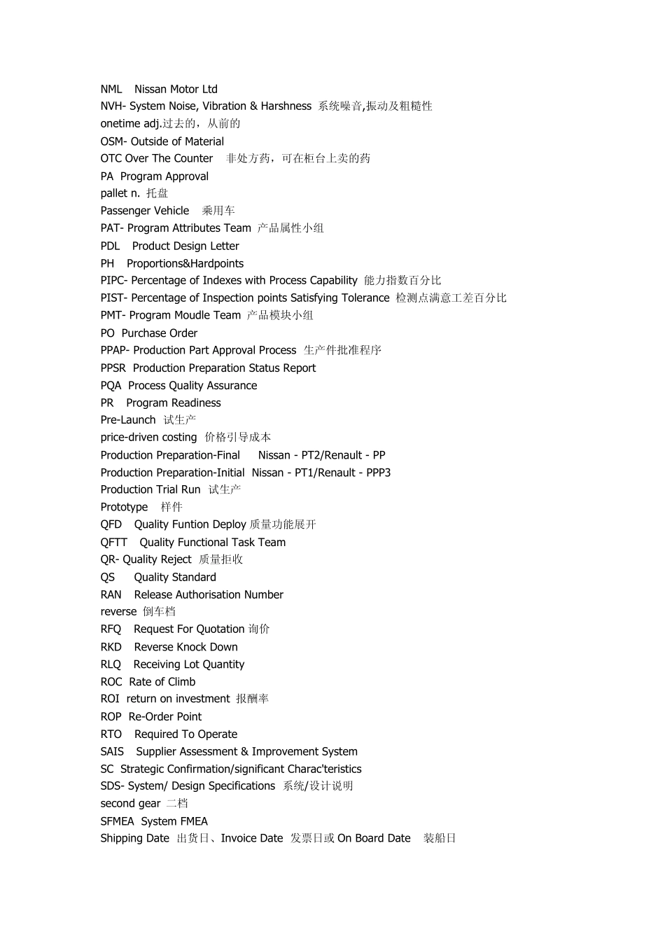 汽车专业词汇_第3页