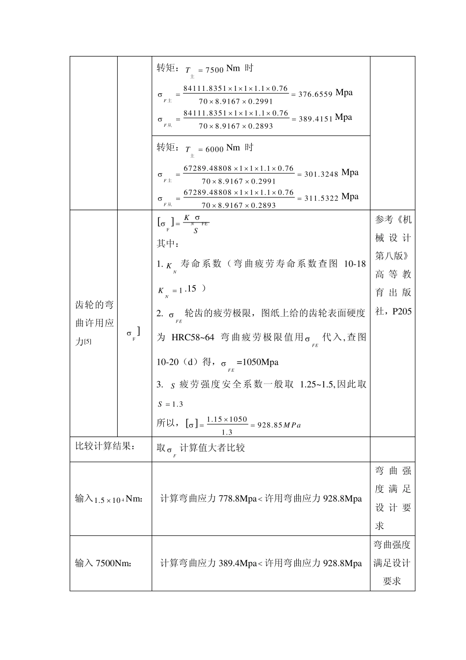 汽车主减速器锥齿轮设计计算_第3页