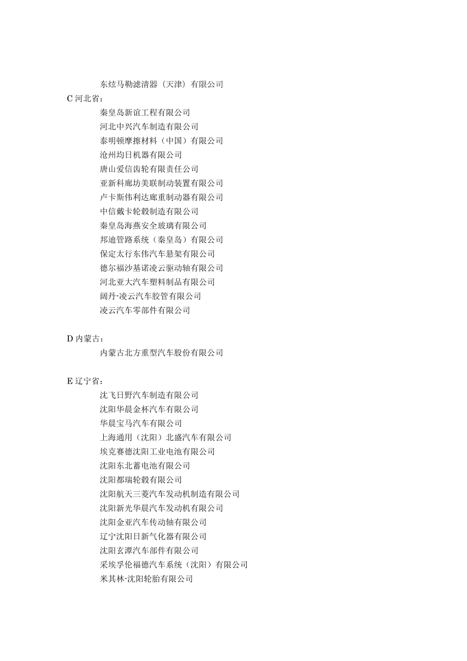 汽车主机厂及供应商名称_第3页