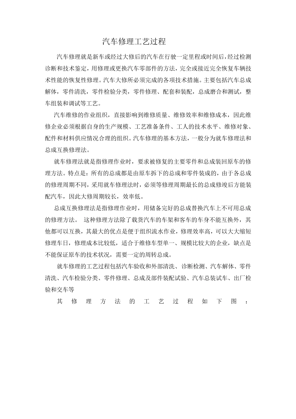 汽车修理工艺_第1页