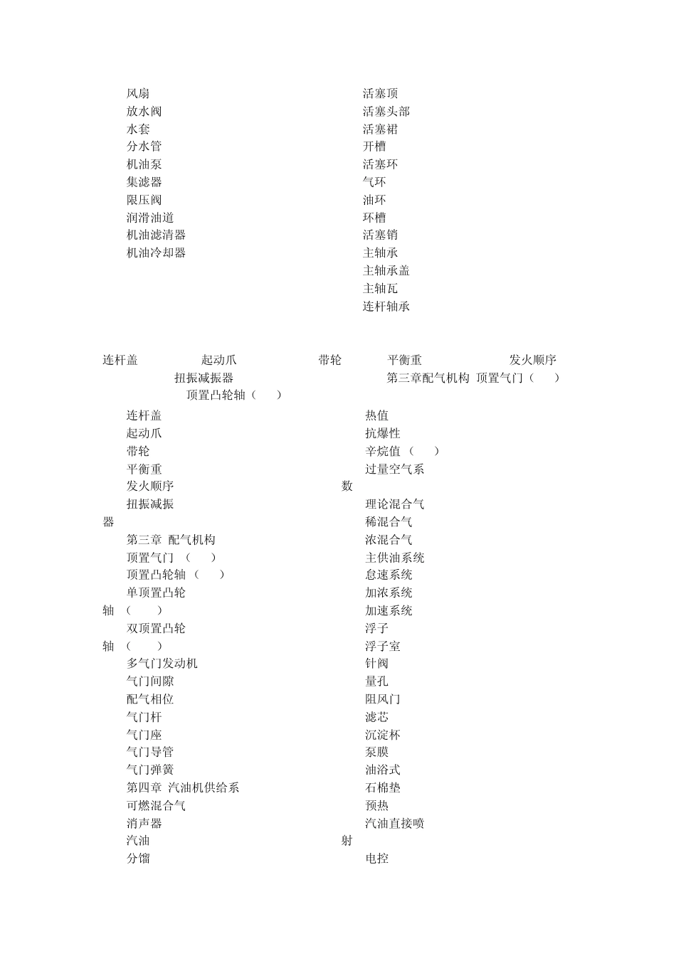 汽车及发动机英语专业词汇_第3页