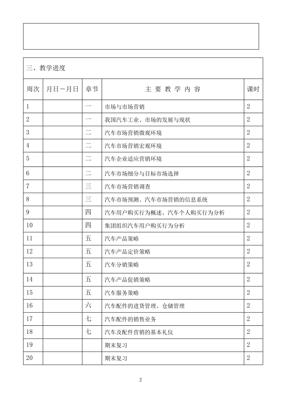 汽车及配件营销教案_第2页