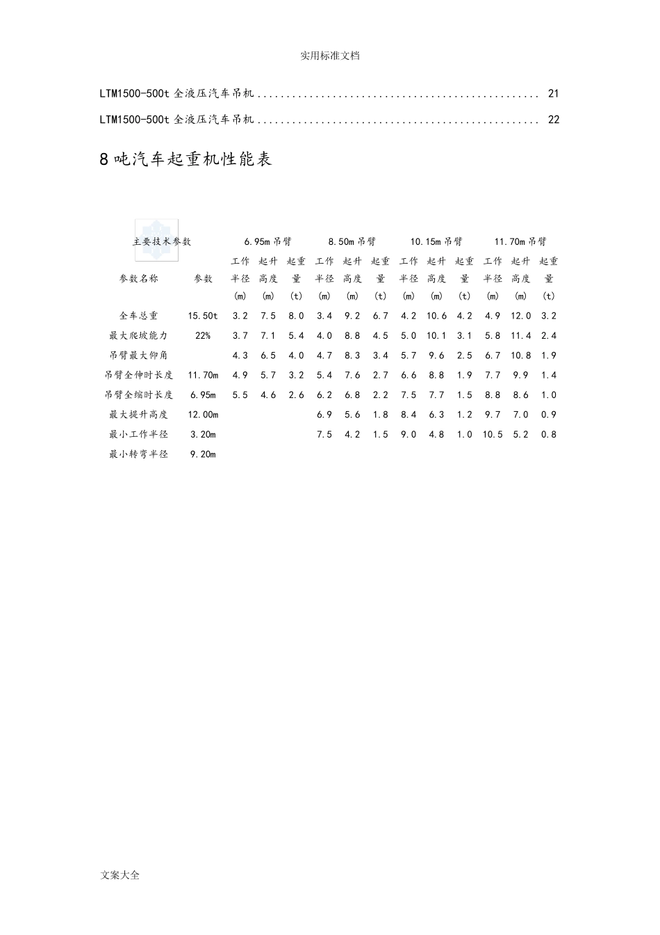 汽车吊性能全全参数表_第2页