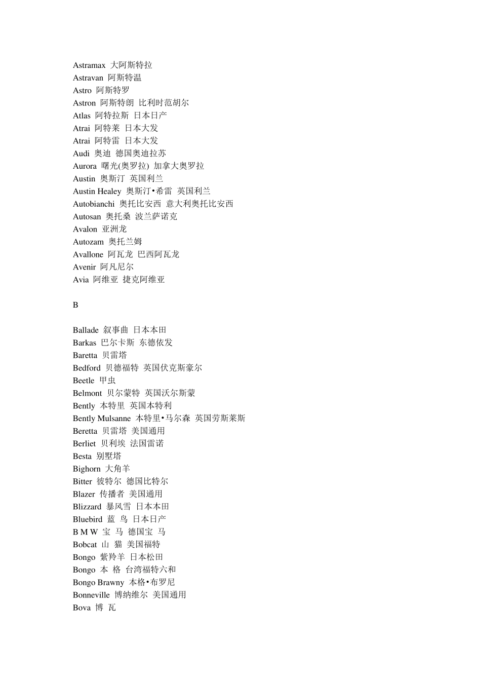 汽车品牌英文名称_第2页