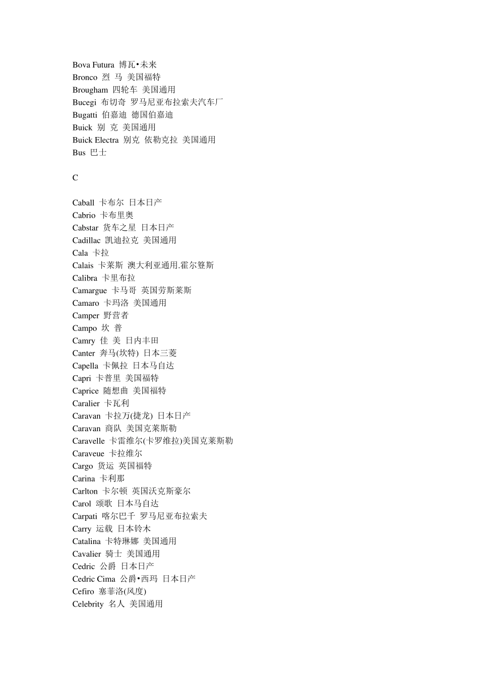 汽车品牌英文名称_第3页