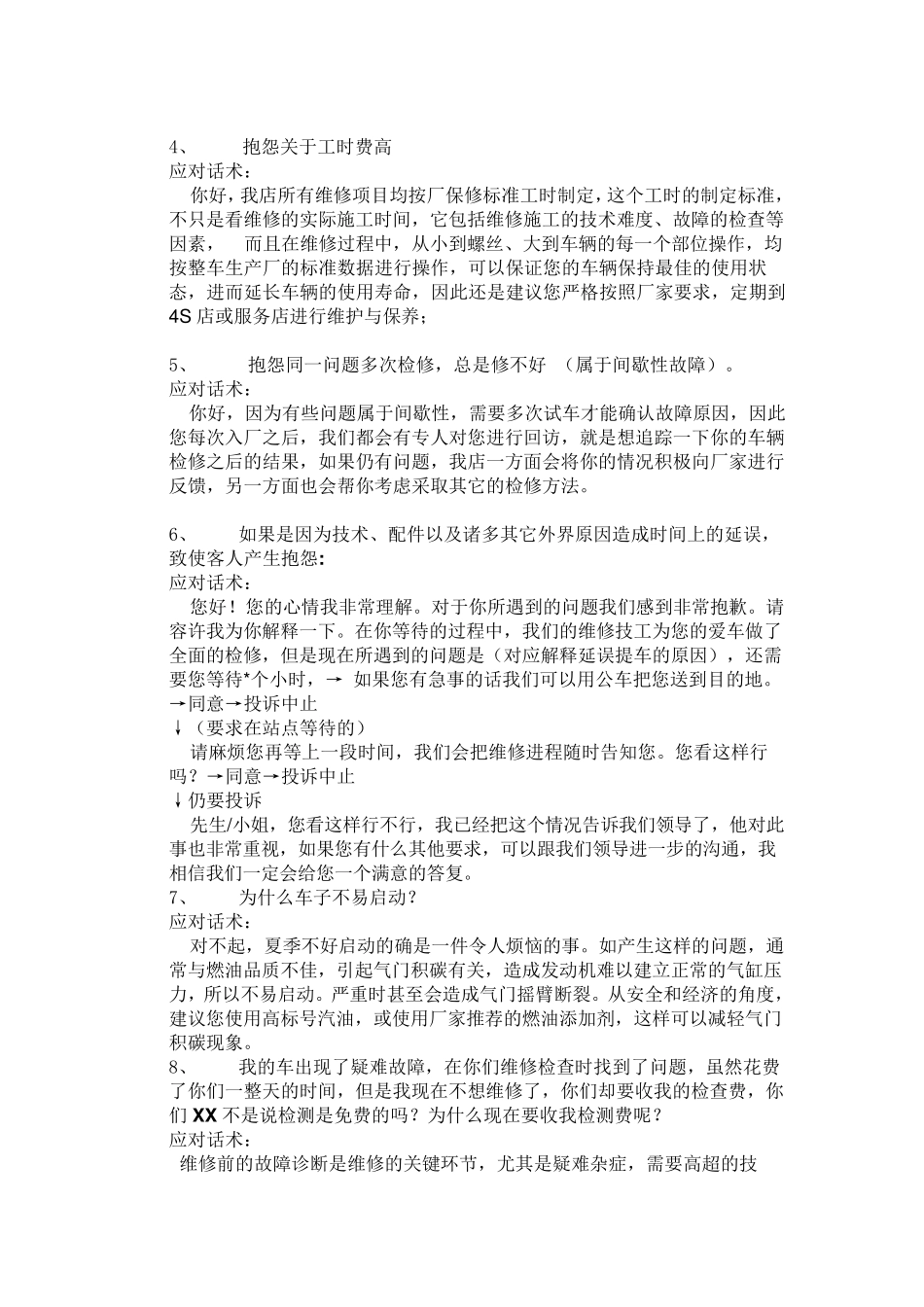 汽车售后回访中的标准话术_第2页