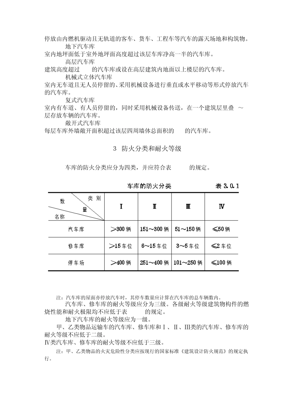 汽车库、修车库、停车场防火设计规范_第2页