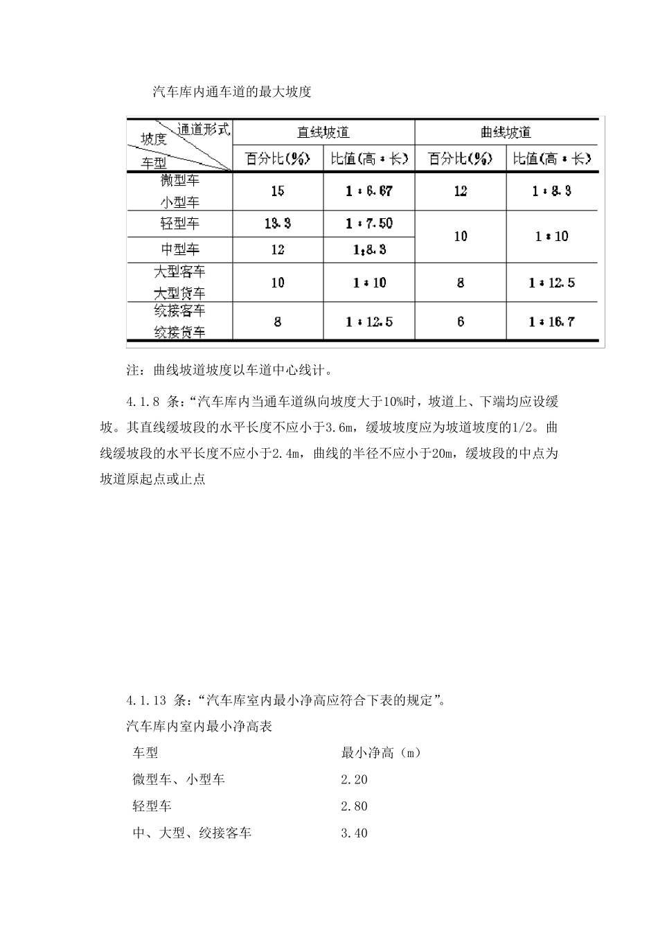 汽车库的出入口设计说明_第3页