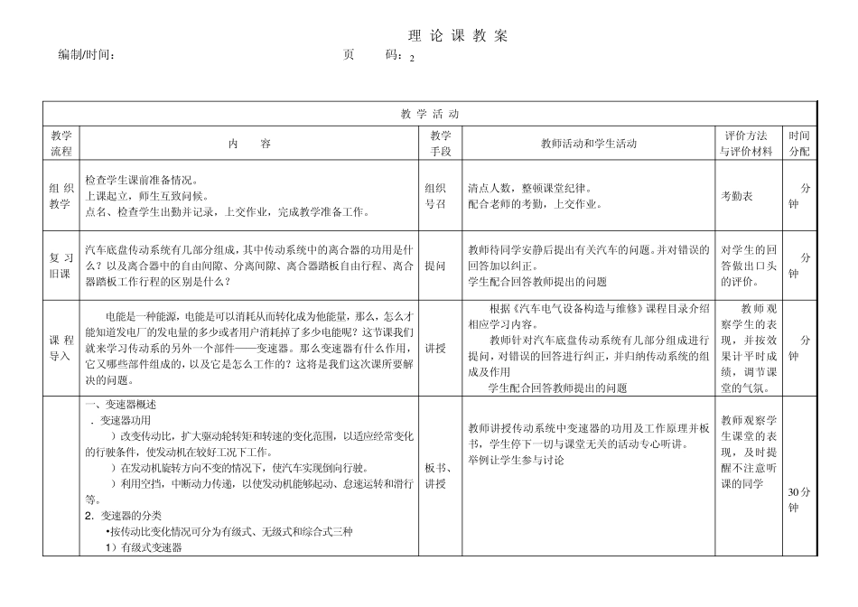 汽车底盘构造与维修22手动变速器_第2页