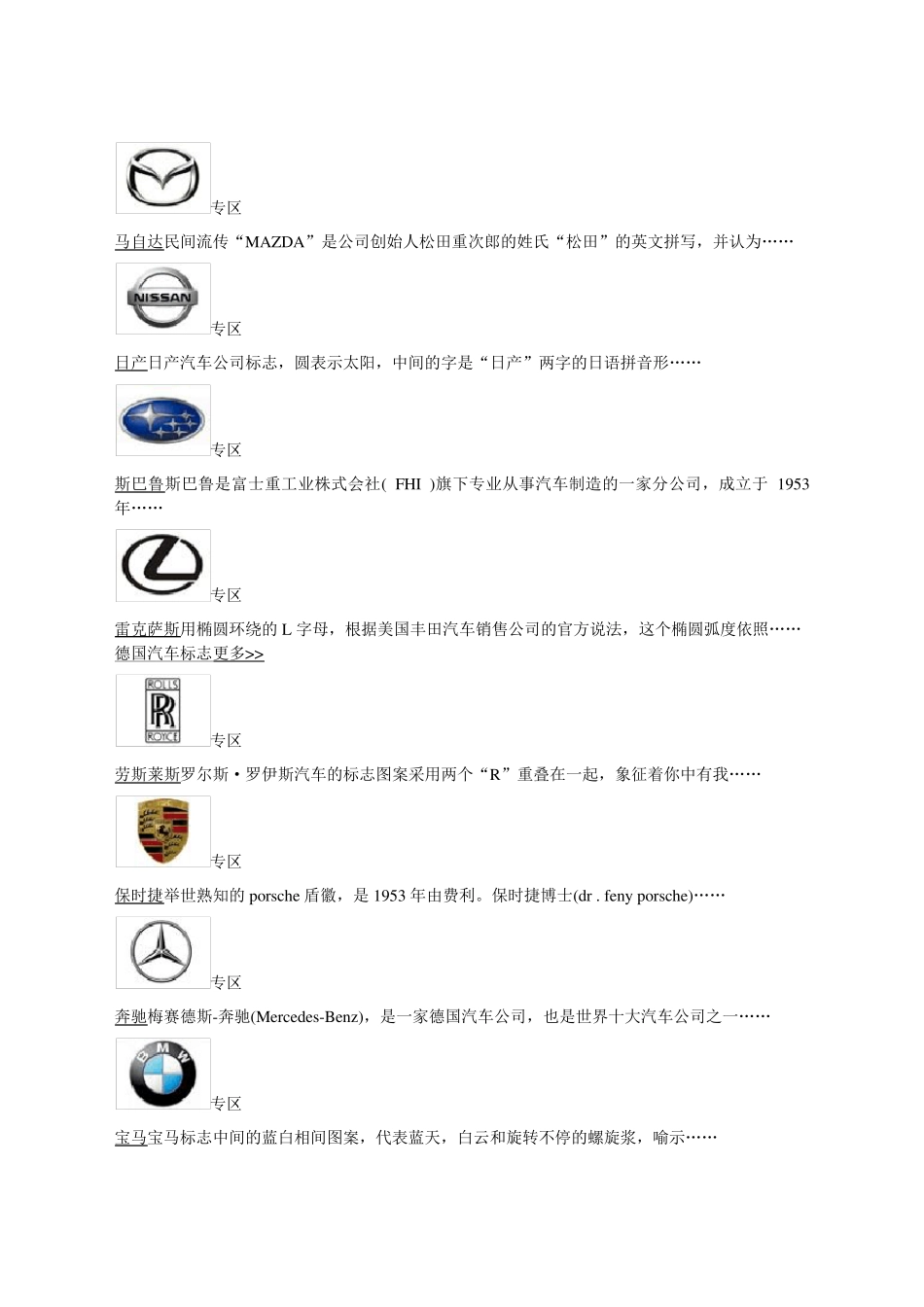 汽车标识标牌大全_第2页
