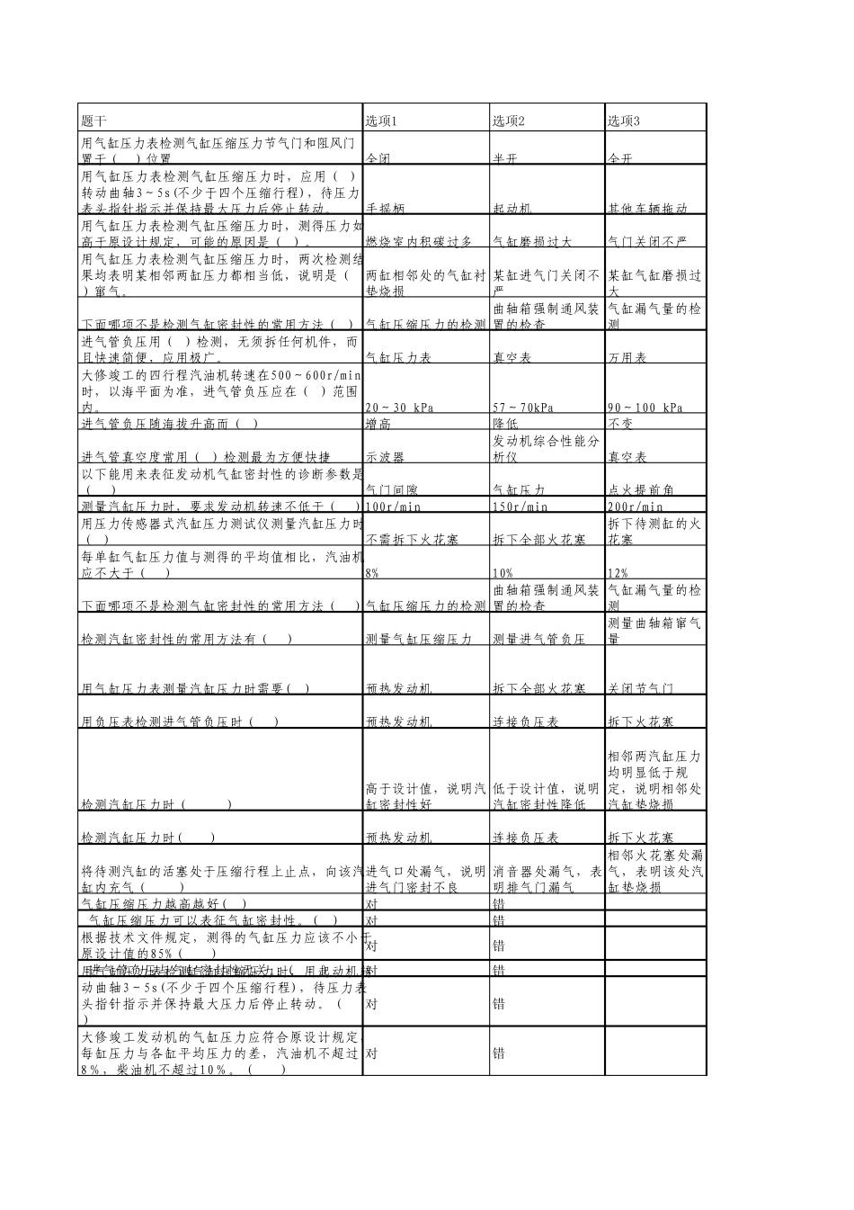 汽车检测诊断题库(合成)_第1页