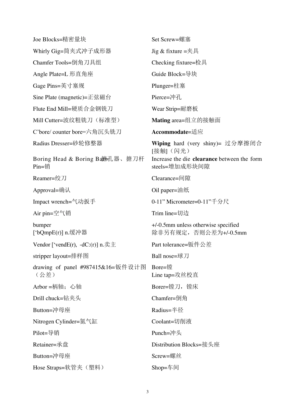 汽车模具英语_第3页