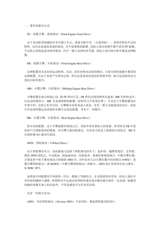 汽车涡轮增压与参数