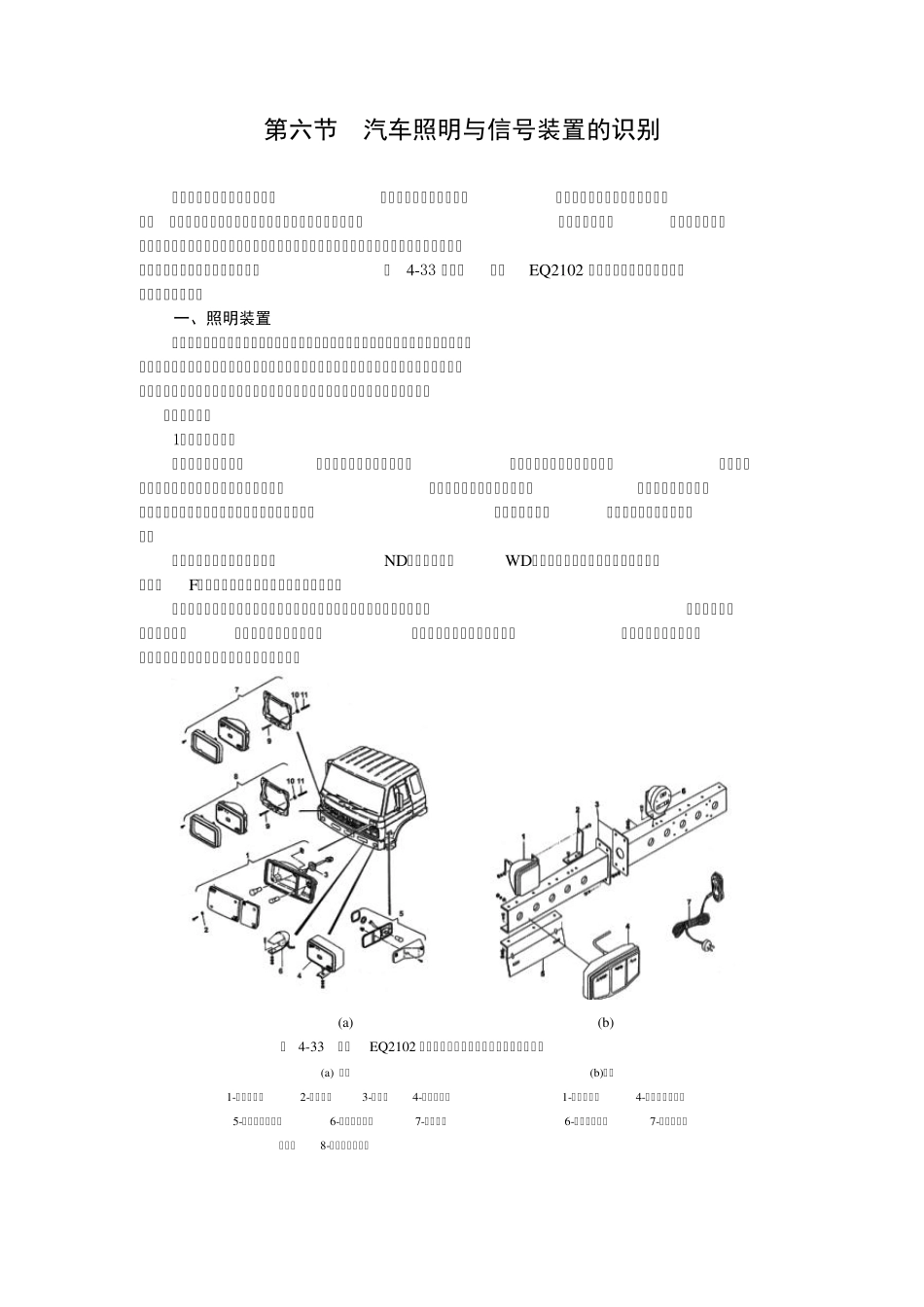 汽车照明与信号装置的识别_第1页
