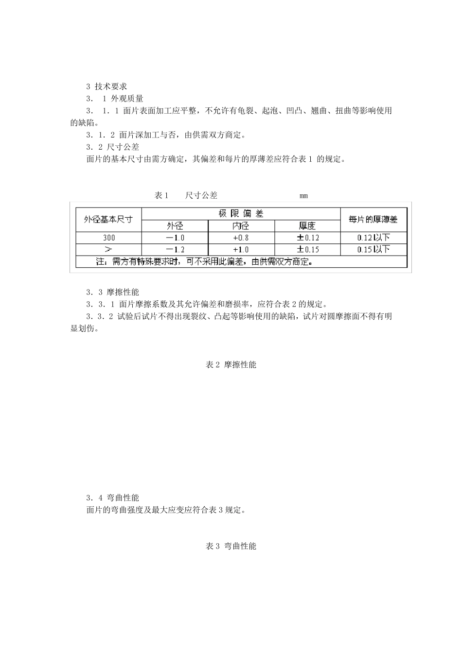 汽车用离合器面片GBT57641998最新GBT57642011_第2页
