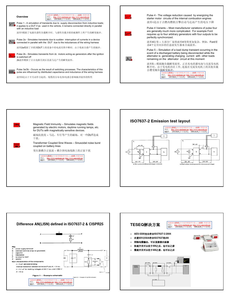 汽车电子EMC标准ISO7637介绍_第3页