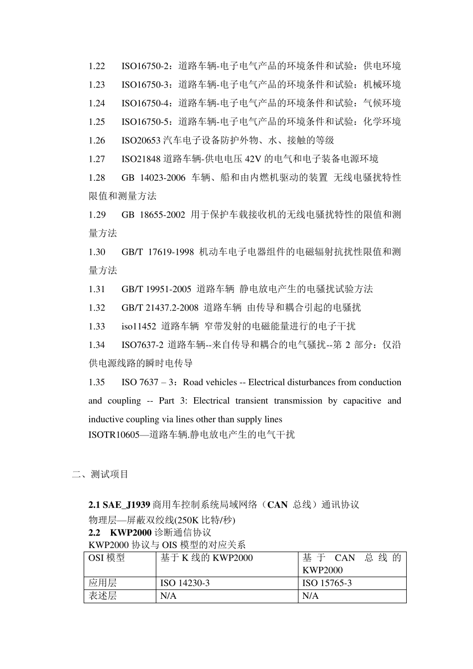 汽车电子可靠性测试各种标准_第2页